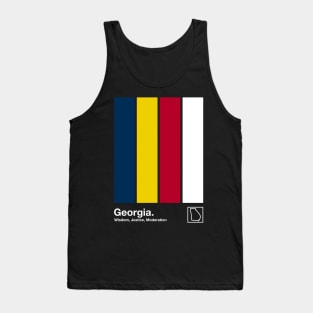 Georgia State Flag  // Original Minimalist Artwork Poster Design Tank Top